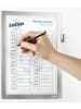 Durable Informationsrahmen Duraframe Magnetic Note A4 silber