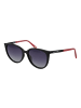 Skechers Frauen Sonnenbrille Katzenauge Schwarz