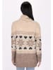 usha BLUE LABEL Damen Pullover in Beige Mehrfarbig