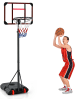 COSTWAY Basketballständer 155-210cm in Schwarz