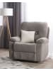 Beliani Sessel BERGEN in Beige/Schwarz - (W) 85 x (H) 101 x (L) 74 cm