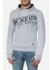 Boxeur des Rues Kapuzenpullover Hooded Sweatshirt with Thumb Openings in Greymel