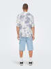 Only&Sons Hemd Resort Kragen lockerer Schnitt Kurzarm in Blau