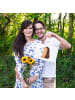Mr. & Mrs. Panda Schild Igel Blumen ohne Spruch in Weiß