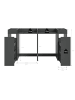 ebuy24 Waschmaschinenschrank Free (4-teilig) Anthrazit 190 x 60 cm