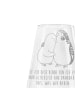 Mr. & Mrs. Panda Weißweinglas Wellensittich Liebe mit Spruch in Transparent