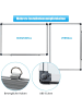 COSTWAY Whiteboard 70x50cm in Weiß