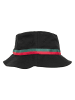  Flexfit Bucket Hat in black/firered/green
