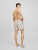 Jack & Jones Kurze Bermuda Badeshorts Hose Beach Design JJSWIM in Creme