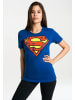 Logoshirt T-Shirt Superman-Logo in blau