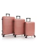 Heys Zen 4 Rollen Kofferset 3-teilig mit Dehnfalte coral