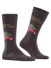 Burlington Socken X-Mas Caro in Dark brown