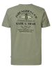 Petrol Industries T-Shirt mit Rückenaufdruck Seagrove in Grün