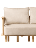 Beliani 2-Sitzer Sofa ASKER in Beige/Braun - (W) 133 x (H) 87 x (L) 74 cm