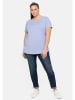 sheego Shirt in mittelblau