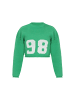 myMo Women Sweater in green white