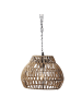 MARELIDA LED LED Solar Hängeleuchte Lampenschirm aus Kunststoffseil D: 22cm beige