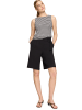 Zero  Shorts mit weitem Bein in Black Beauty
