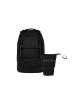 Satch Schulrucksack-Set PACK "Blackjack" 2-tlg. in Schwarz