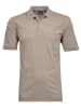 Ragman Softknit-Polo mit Brusttasche, kurzarm in Beige