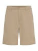 BLEND Lässige Chinoshorts Reißverschluss Einfarbig in Beige