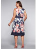sheego Cocktailkleid in marine bedruckt