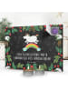 Mr. & Mrs. Panda Adventskalender Einhorn Regenbogen mit Spruch in Kreidetafel