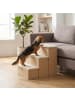 relaxdays Hundetreppe in Beige - (B)40 x (H)48 x (T)54 cm