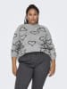 ONLY Carmakoma Strickpullover in Light Grey Melange 1