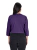 Ulla Popken Shirtjacke in tiefes violett