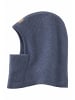 Hessnatur Hessnatur Fleece Kapuzenmütze aus reiner Bio-Baumwolle in graphitblau