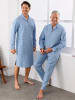 WITT WEIDEN Pyjama in hellblau-gemustert