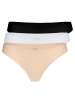 Yenita® Strings "Invisible" 3er Pack Seamless Tanga in gemischt