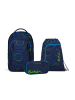 Satch Schulrucksac-Setk MATCH PLUS "Blue Tech" 3-tlg. in Blau