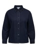 ONLY Carmakoma Jeanshemd in Dark Blue Denim