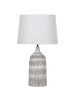 Beliani Tischleuchten GEORGINA in Grau/Weiß - (W) 33 x (H) 66 x (L) 33 cm