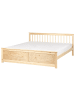Beliani 3-tlg Doppelbett OLENDON in Braun