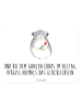 Mr. & Mrs. Panda Blechschild Chinchilla Blume mit Spruch in Weiß