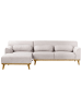 Beliani Ecksofa SIMOS in Grau/Braun - (W) 264 x (H) 80 x (L) 82 cm