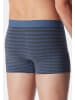 Schiesser Retro Short / Pant 95/5 Cotton in Dunkelblau / hellblau