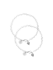 PURELEI Armband-Set Endless Love Silber