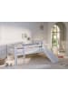 58 aufm Kessel SPIELBETT 90x200 Keeley Buche Weiß mit Rutsche Leiter