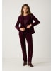 More & More Stretch-Samthose, Bügelfalte in ruby orchid