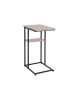relaxdays Beistelltisch in Hellbraun/Schwarz - (B)40 x (H)60 x (T)30 cm