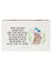 Mr. & Mrs. Panda Holzbox mit Deckel Hase Blume mit Spruch in Weiß
