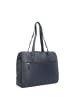 Jump Uppsala Schultertasche Leder 40 cm Laptopfach in marine