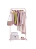 SONGMICS Kleiderständer Pataye in Rosa - (B)74 x (H)158.3 x (T)40.6 cm