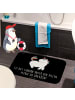 Mr. & Mrs. Panda Duschvorleger Einhorn Stolzieren mit Spruch in Schwarz