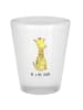 Mr. & Mrs. Panda Schnapsglas Giraffe Zufrieden ohne Spruch in Transparent
