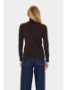 SAINT TROPEZ Rollkragen J2046, Classic fit in Chocolate Plum
